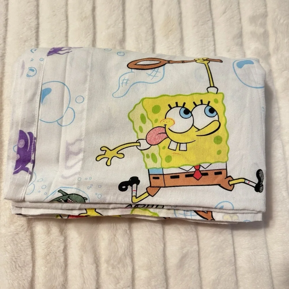 SpongeBob Squarepants Vtg‎ 2004 Twin Flat Sheet 66